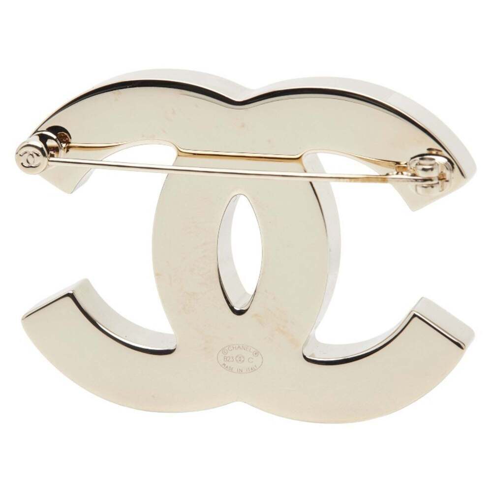 CHANEL Black Logo Brooch - Picture 2 of 4